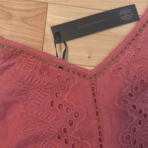 House of Harlow 1960 rust eyelet midi sundress size small NWT - Picture 7 of 7